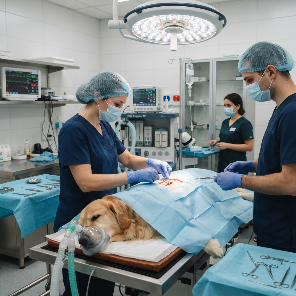 Atención quirúrgica veterinaria